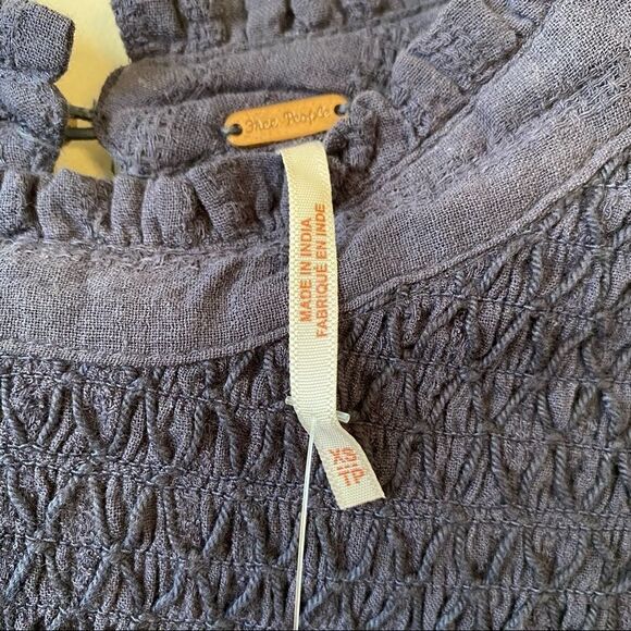 Nwt-Free People Obi Mila Smocked Tunic Blouse - Picture 15 of 15